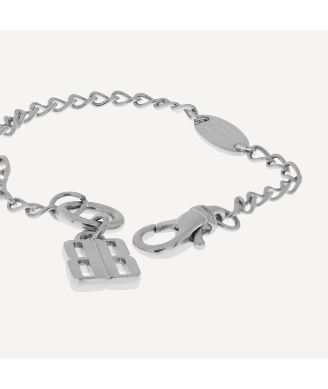 BALENCIAGA Серебрянный латунный браслет, фото 3