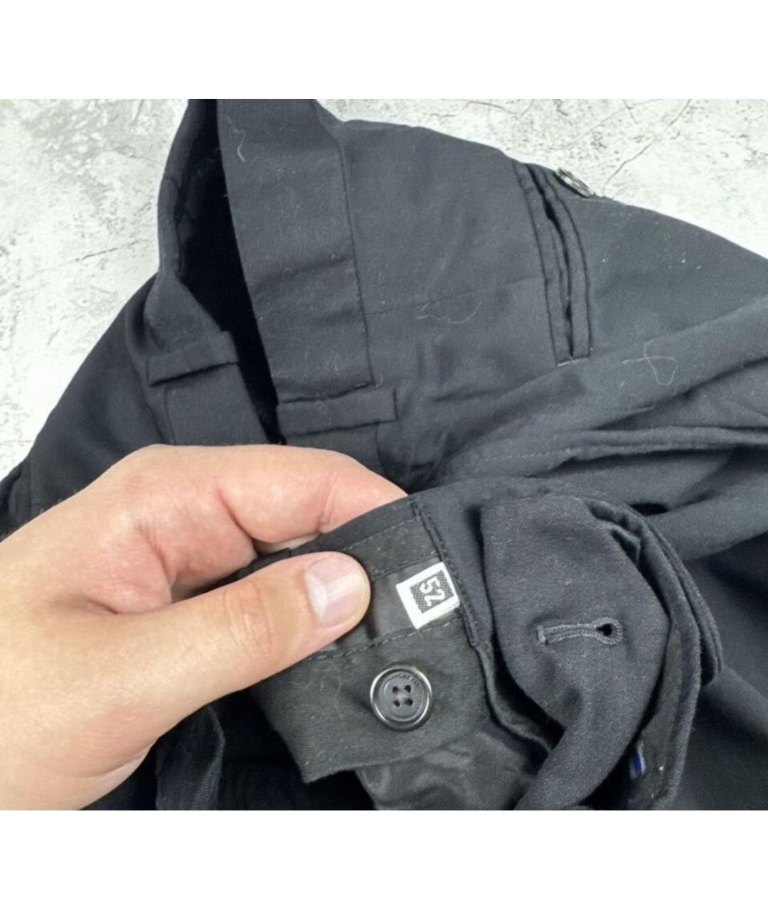 LANVIN Черные классические брюки, фото 4