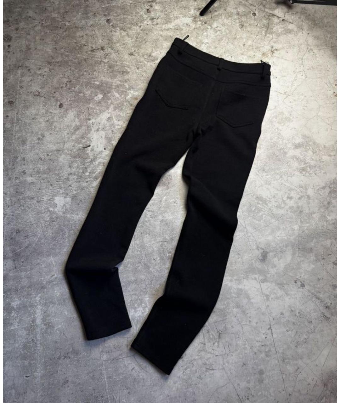 LANVIN Черные шерстяные брюки узкие, фото 4