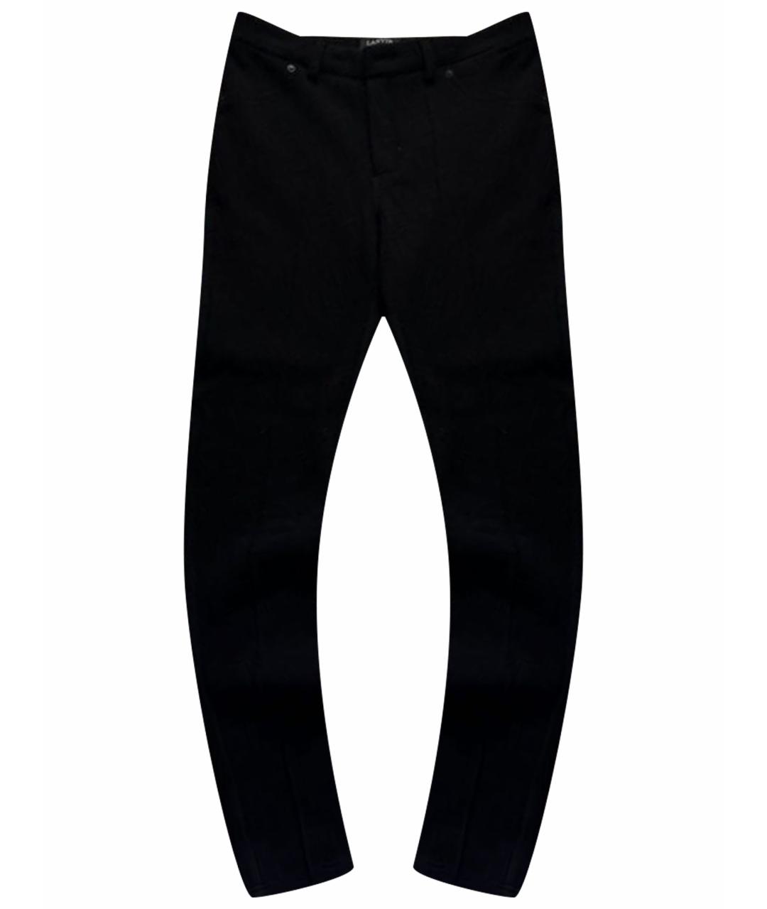 LANVIN Черные шерстяные брюки узкие, фото 1