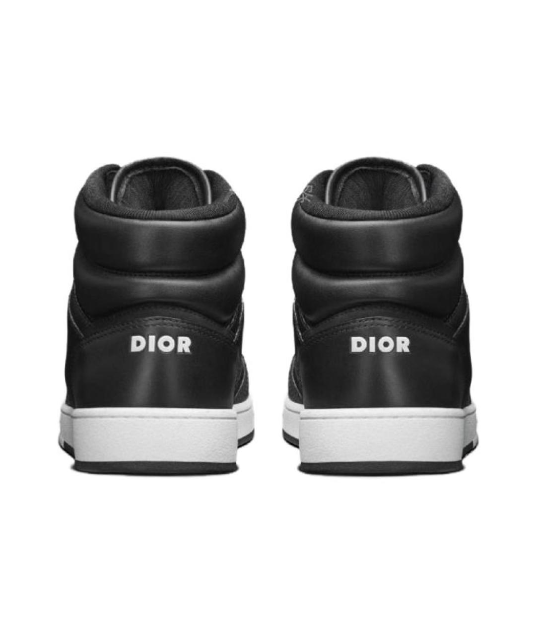 CHRISTIAN DIOR Черные кожаные низкие кроссовки / кеды, фото 5