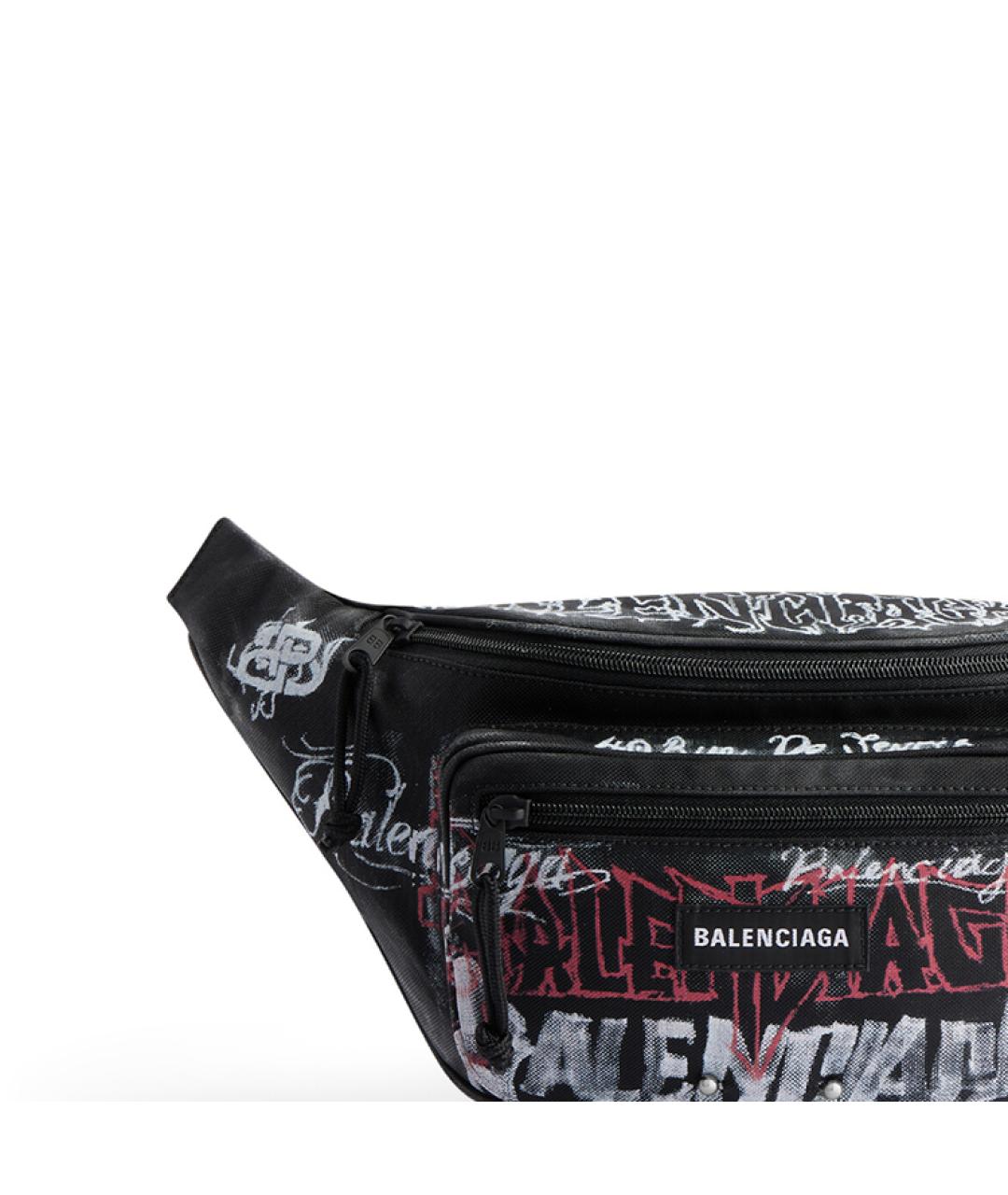 BALENCIAGA Черная поясная сумка, фото 5