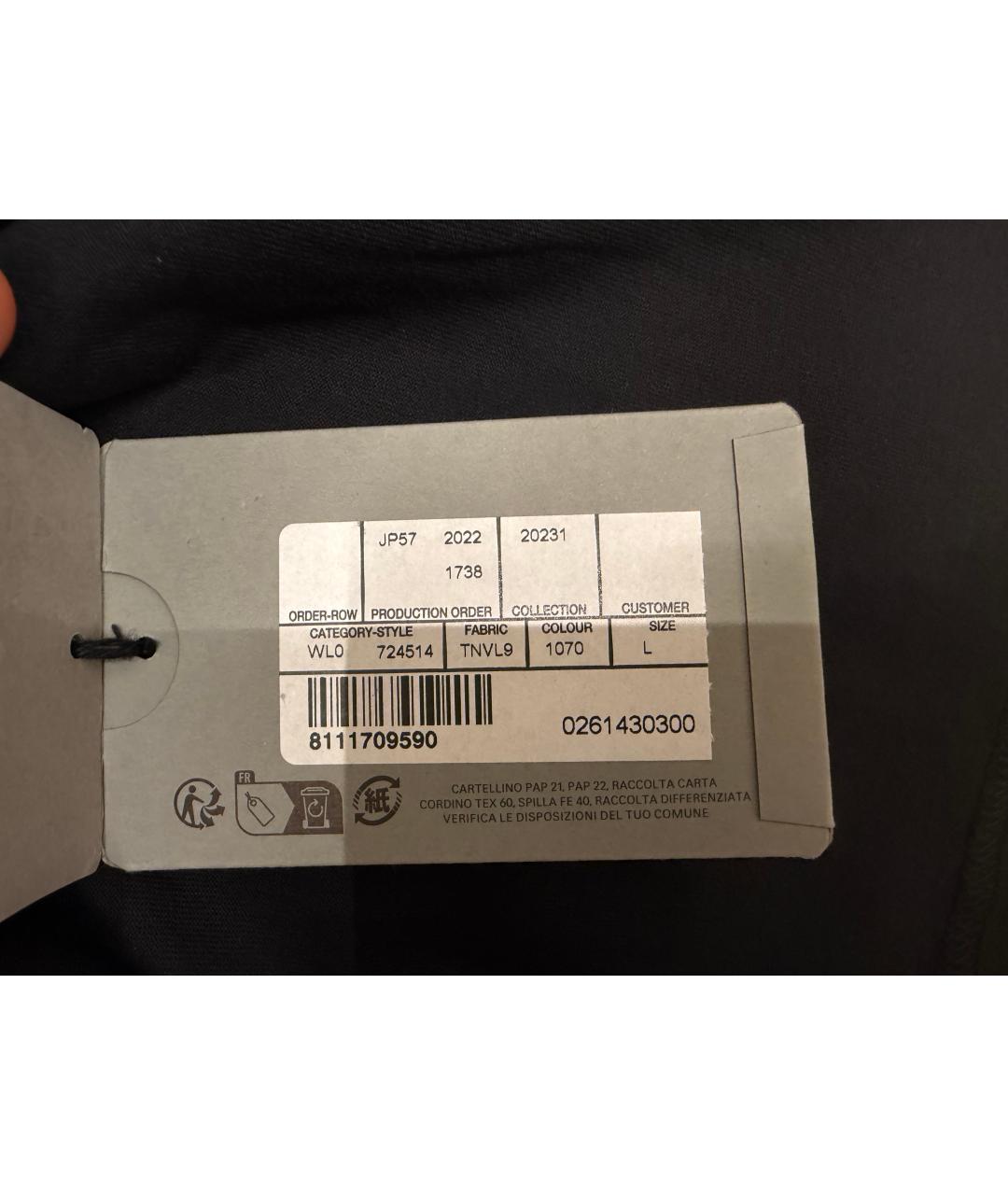 BALENCIAGA Черная хлопковая футболка, фото 9