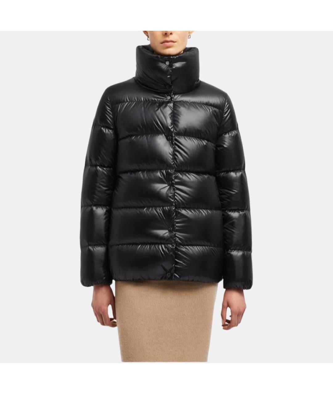 MONCLER Черный пуховик, фото 4