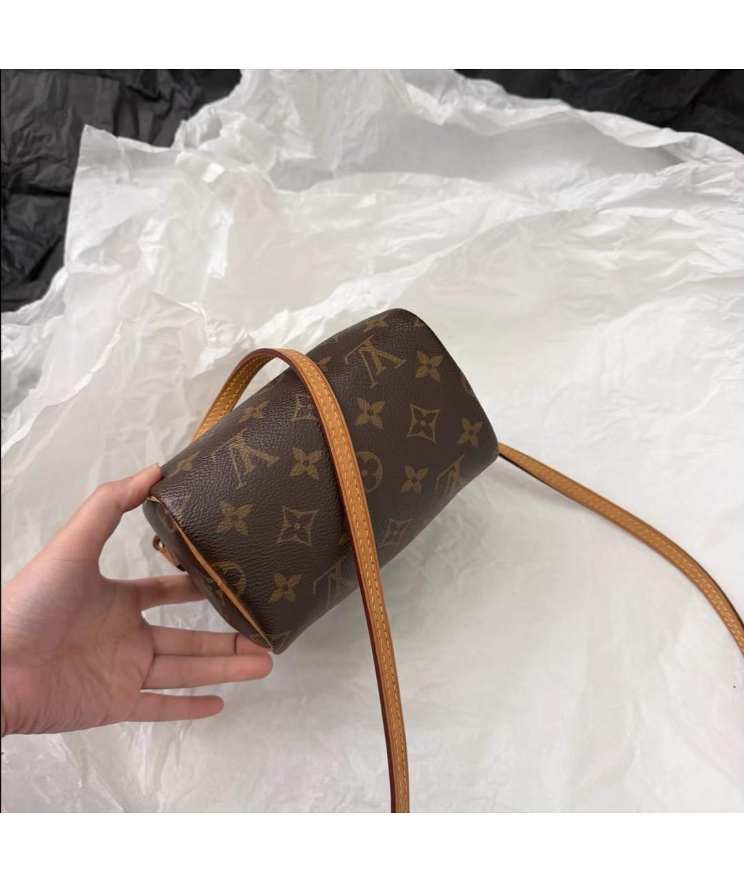 LOUIS VUITTON Коричневая сумка с короткими ручками, фото 4