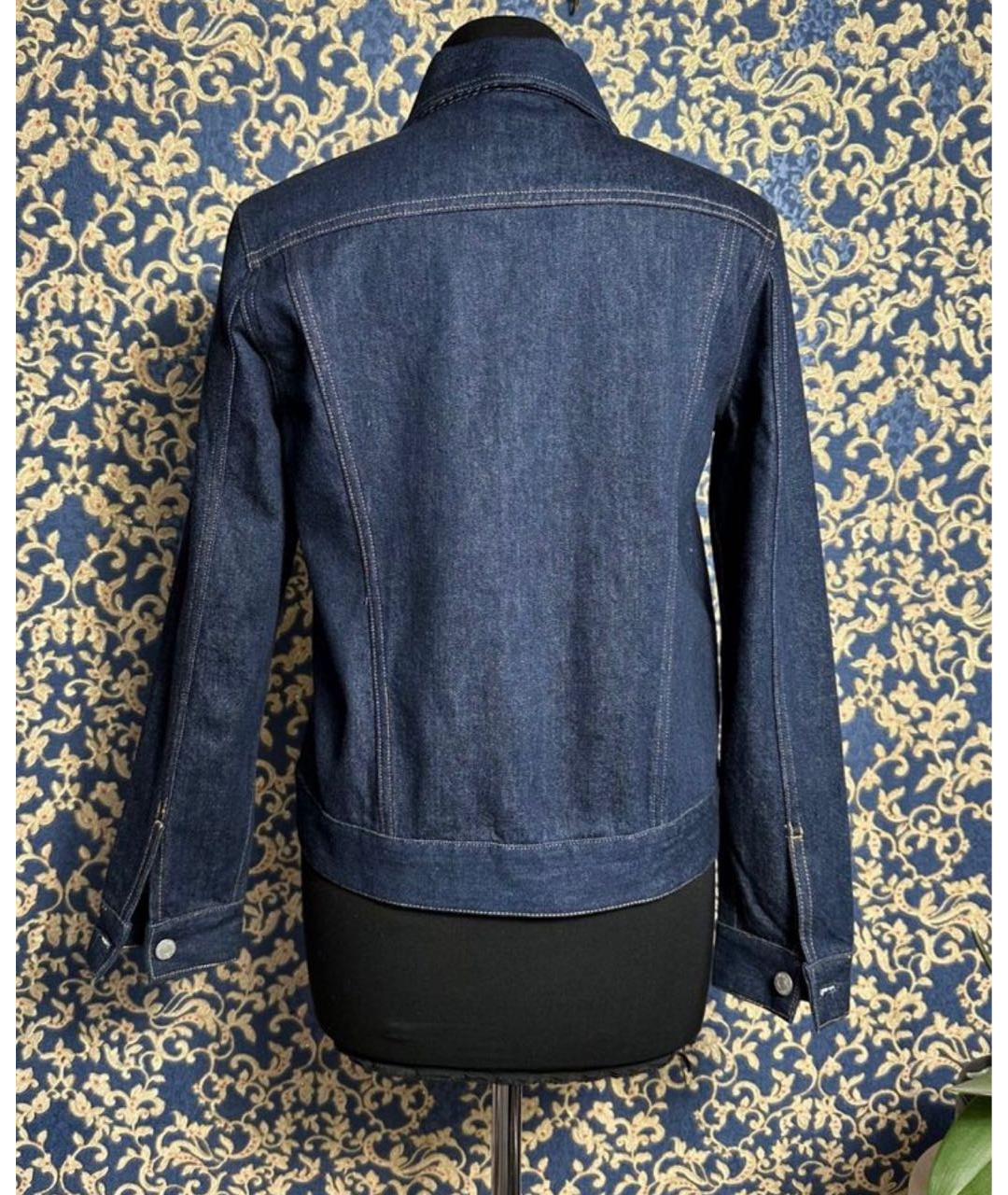 CALVIN KLEIN Темно-синяя деним куртка, фото 2