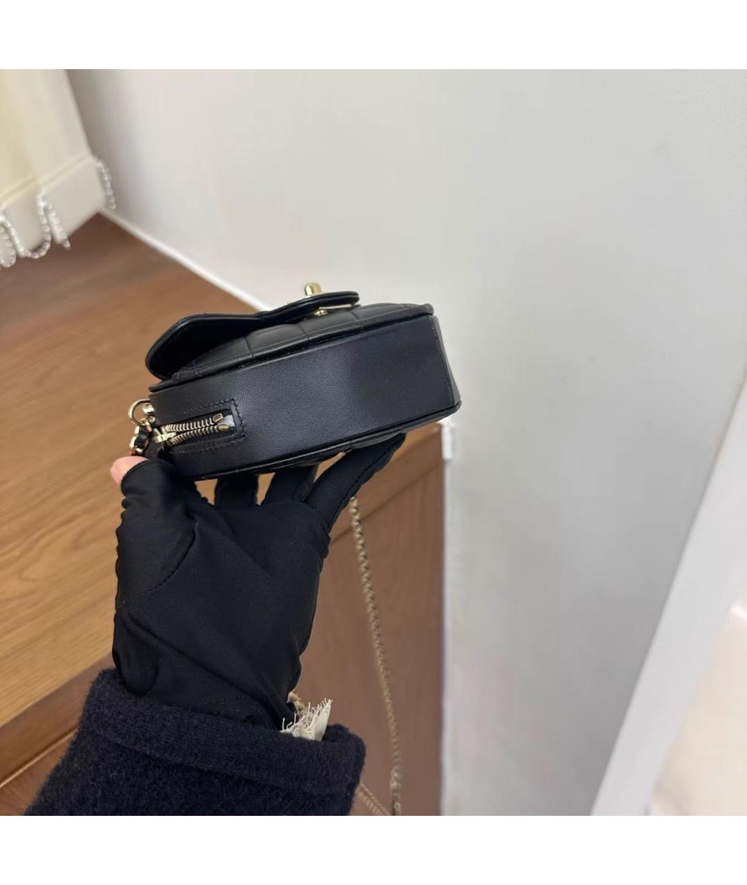 CHANEL Черная кожаная сумка через плечо, фото 2