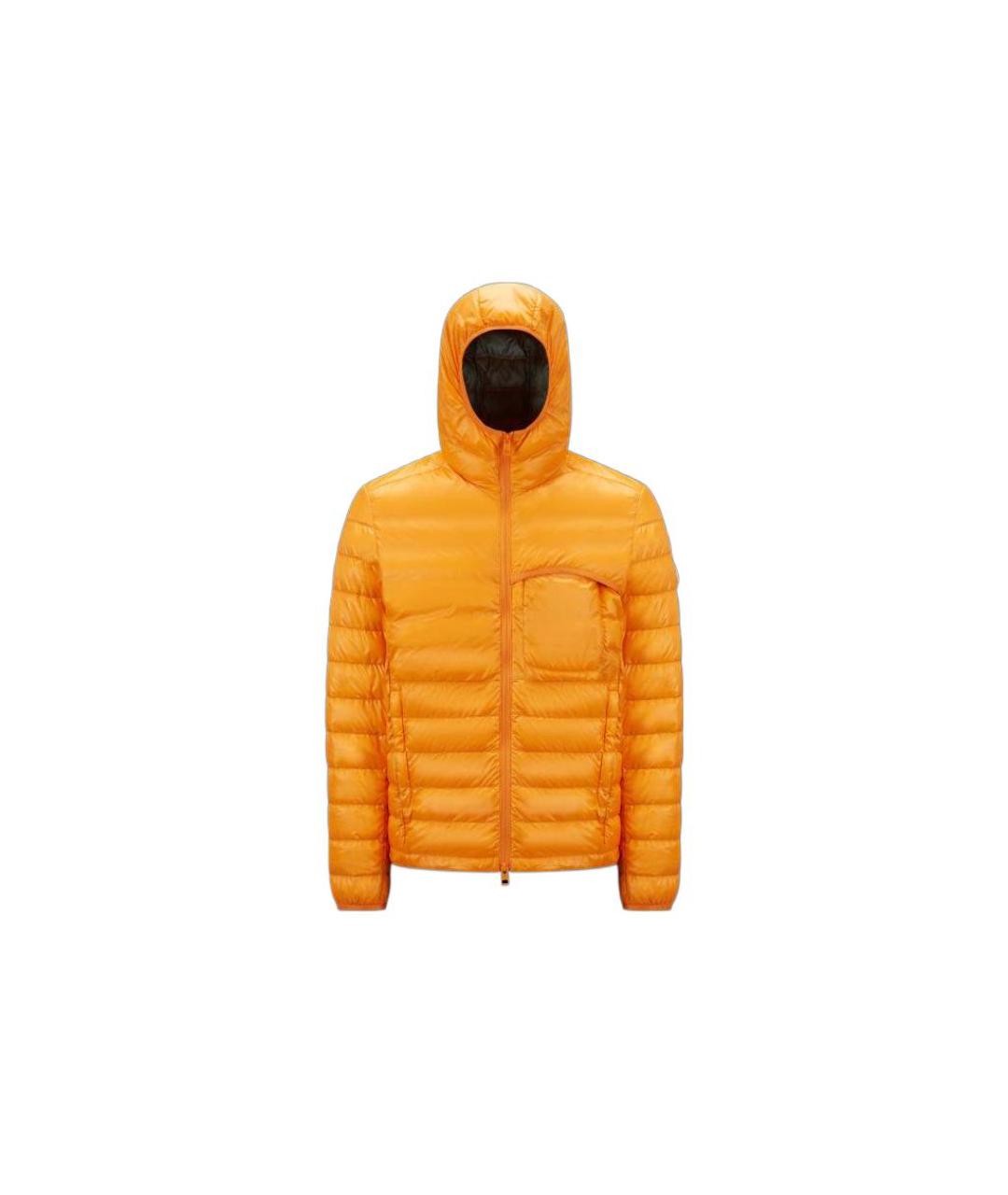 MONCLER Оранжевый пуховик, фото 1