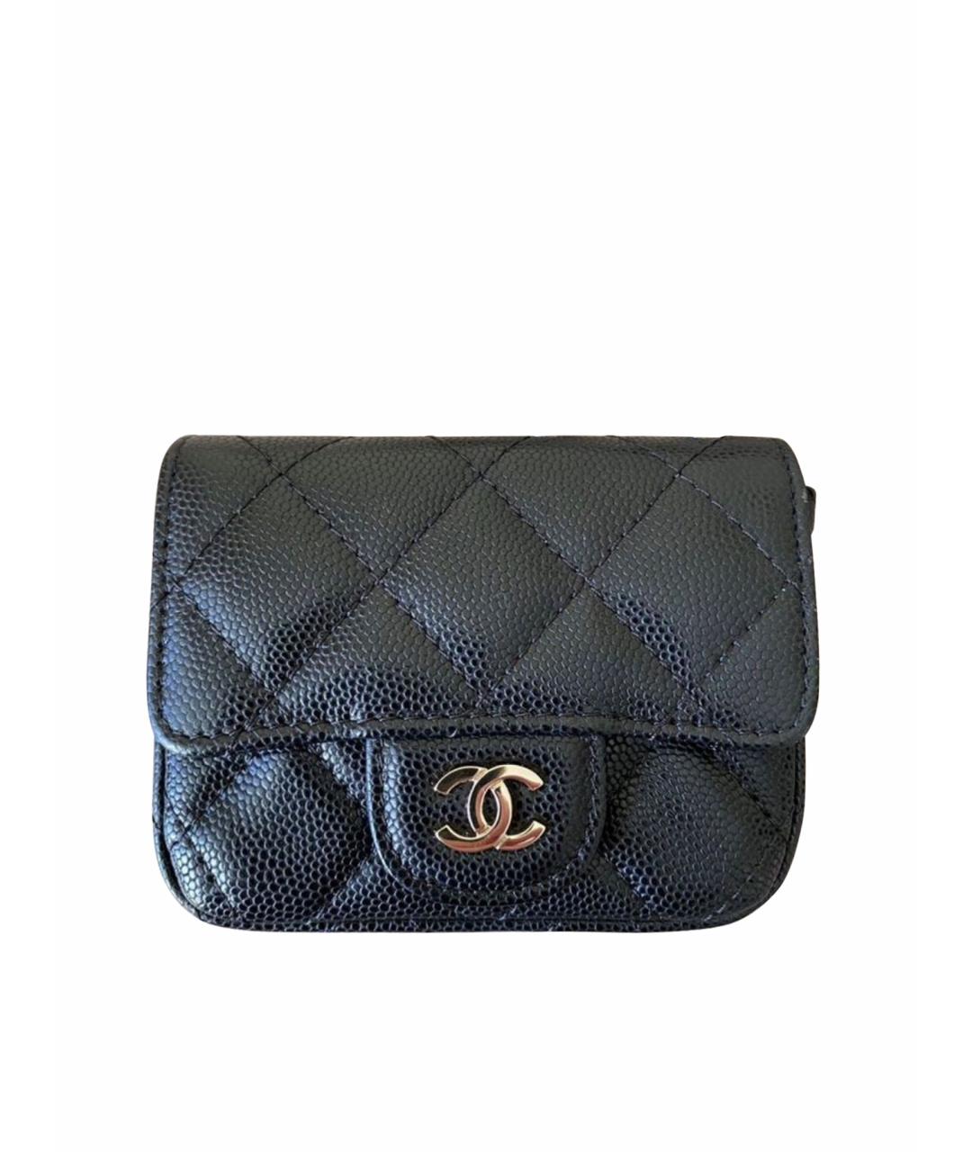 CHANEL Черная кожаная сумка через плечо, фото 1