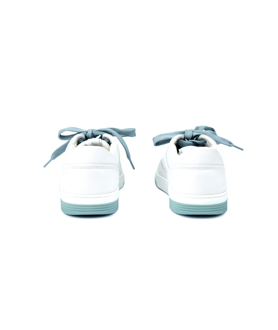 CHANEL Белые кожаные кроссовки, фото 4