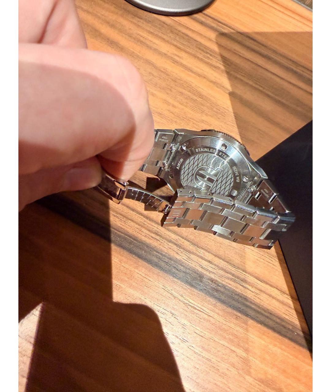 MAURICE LACROIX Зеленые металлические часы, фото 2