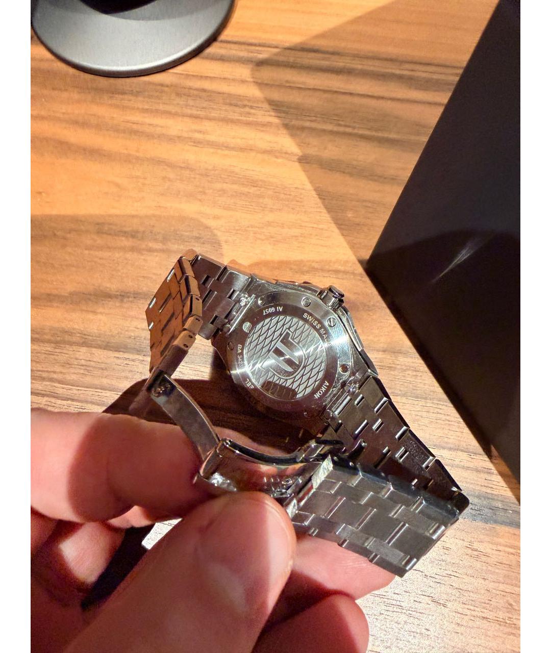 MAURICE LACROIX Зеленые металлические часы, фото 3