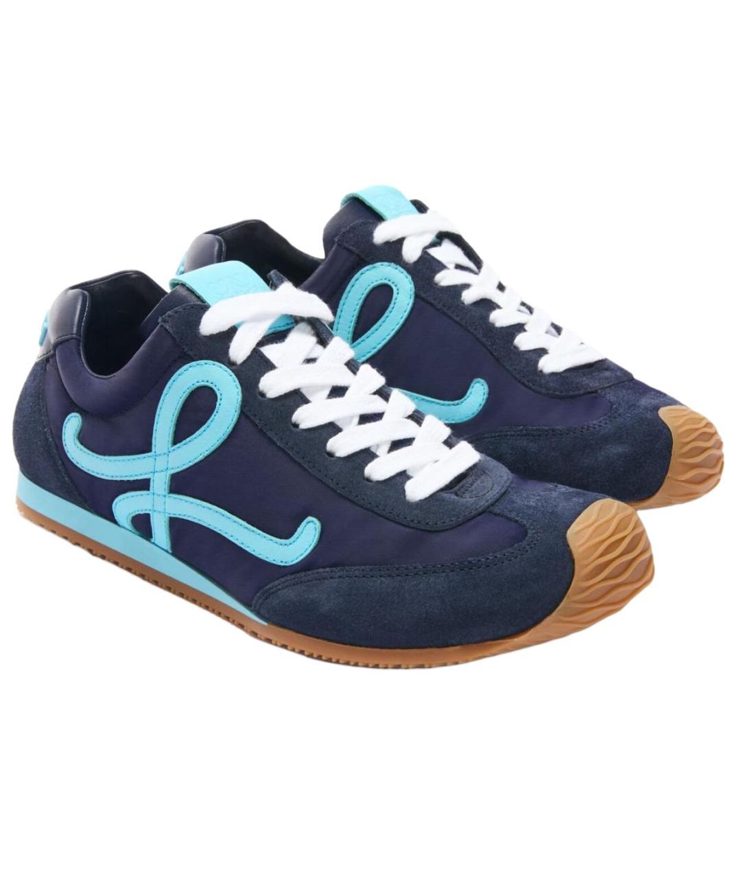 LOEWE Синие кроссовки, фото 4