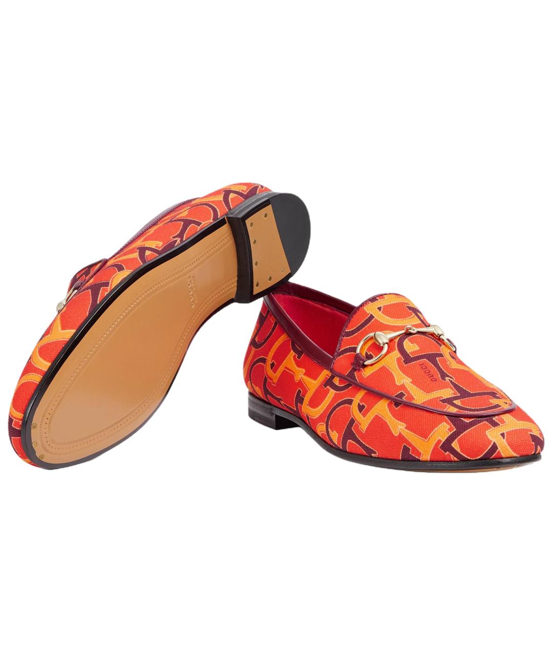 GUCCI Мульти текстильные лоферы, фото 5