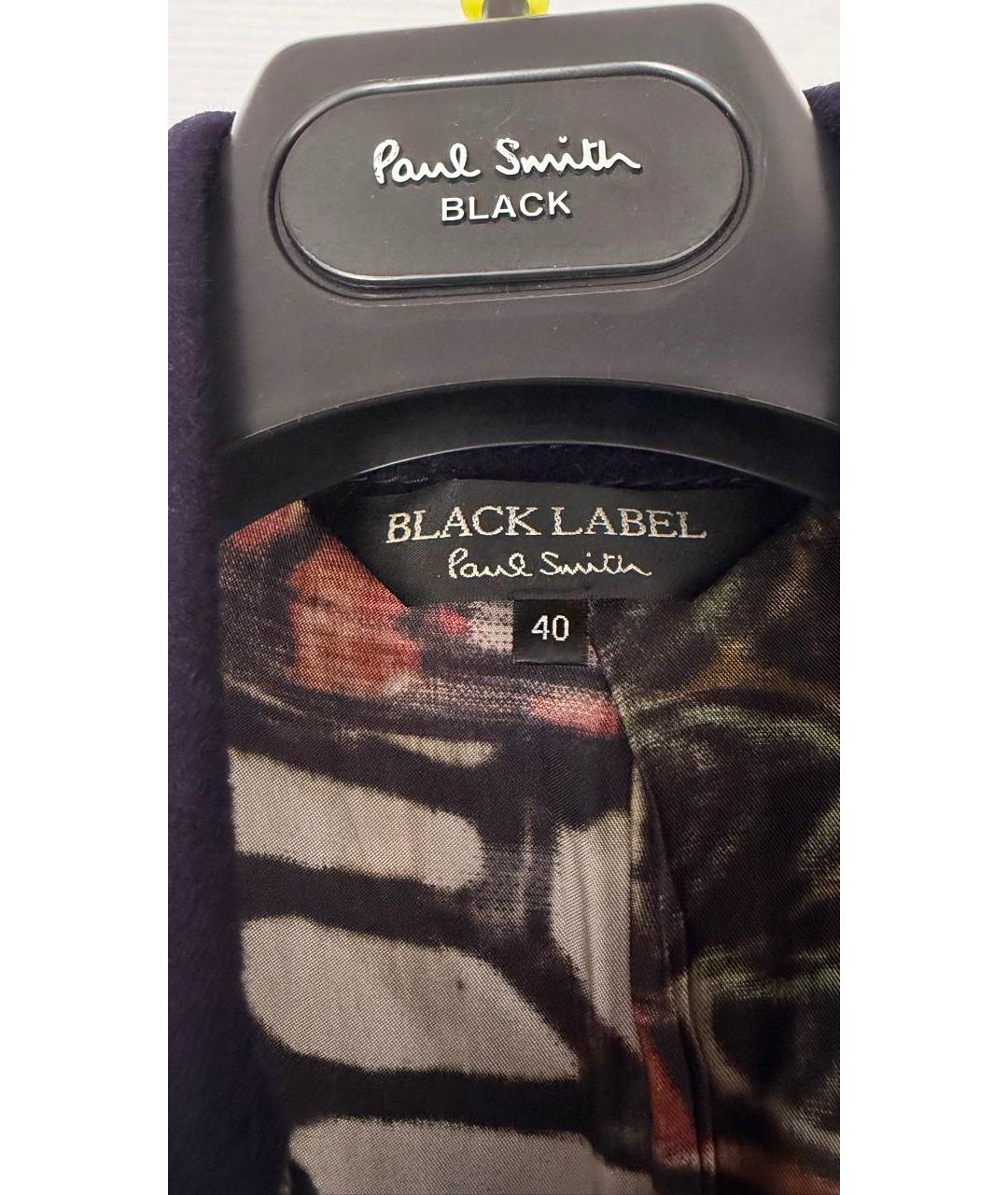 PAUL SMITH Темно-синее кашемировое пальто, фото 5