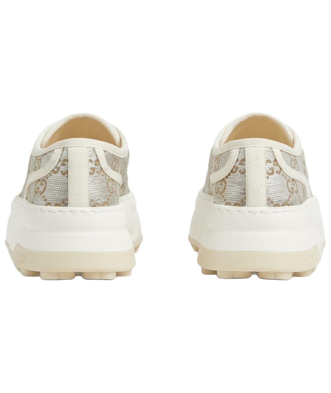 GUCCI Серебряные кроссовки, фото 5