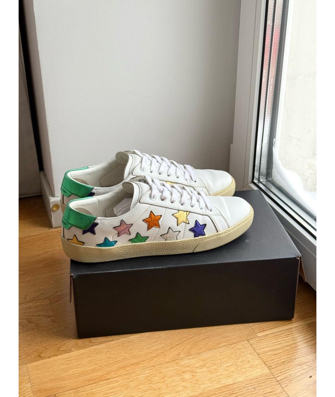 SAINT LAURENT Мульти кожаные кеды, фото 4