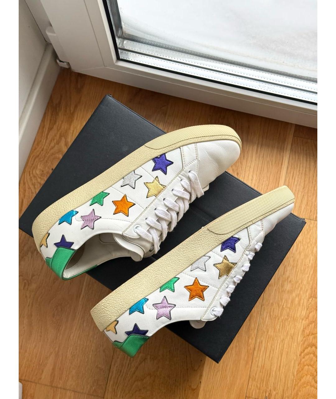 SAINT LAURENT Мульти кожаные кеды, фото 3