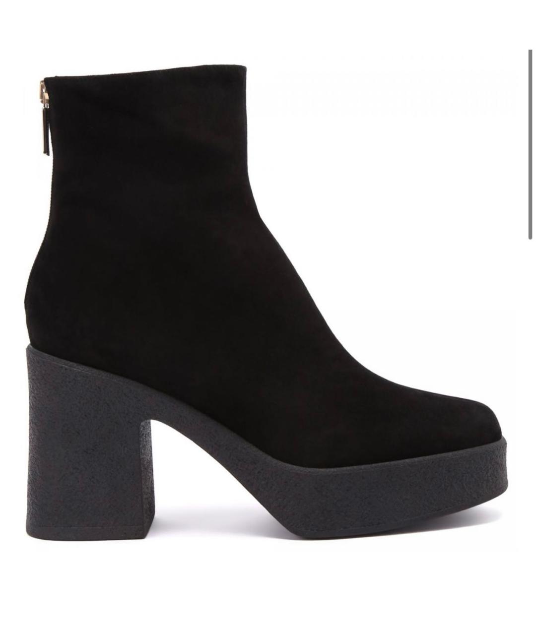 POLLINI Черные замшевые ботинки, фото 7