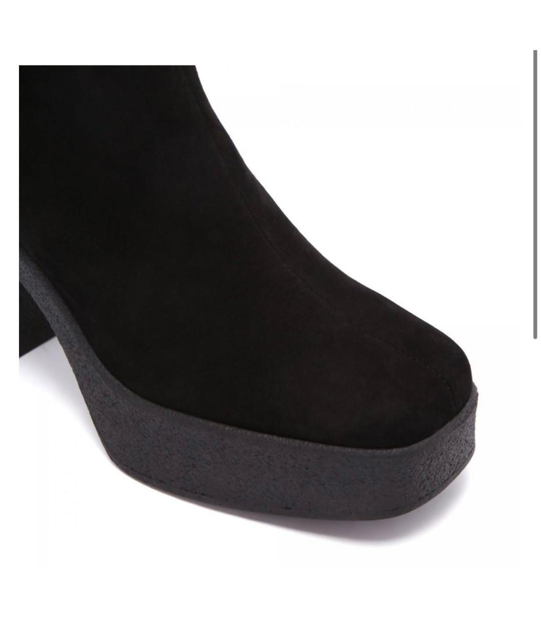 POLLINI Черные замшевые ботинки, фото 3