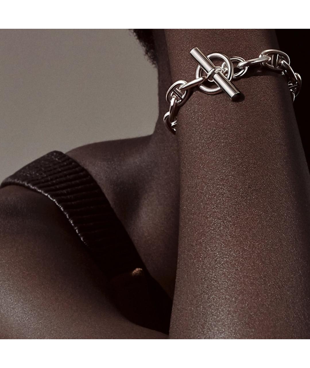 HERMES Серебрянный браслет, фото 3