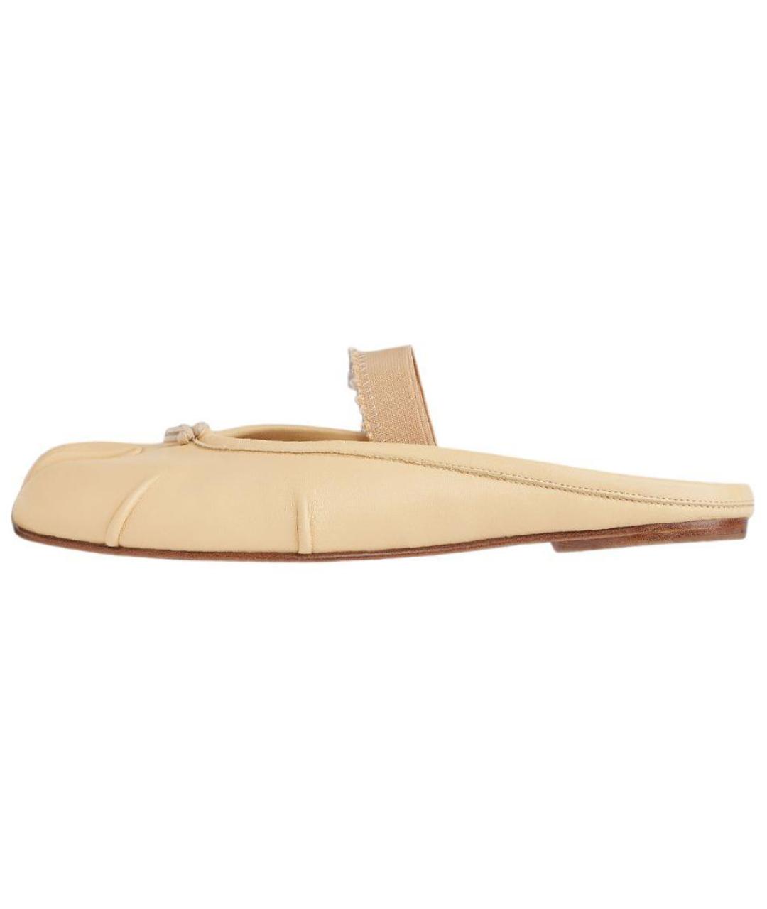 MAISON MARGIELA Бежевые мюли, фото 2