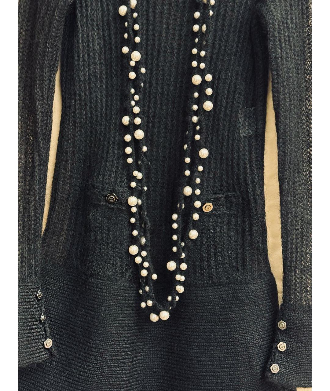 CHANEL Черное шерстяное платье, фото 5