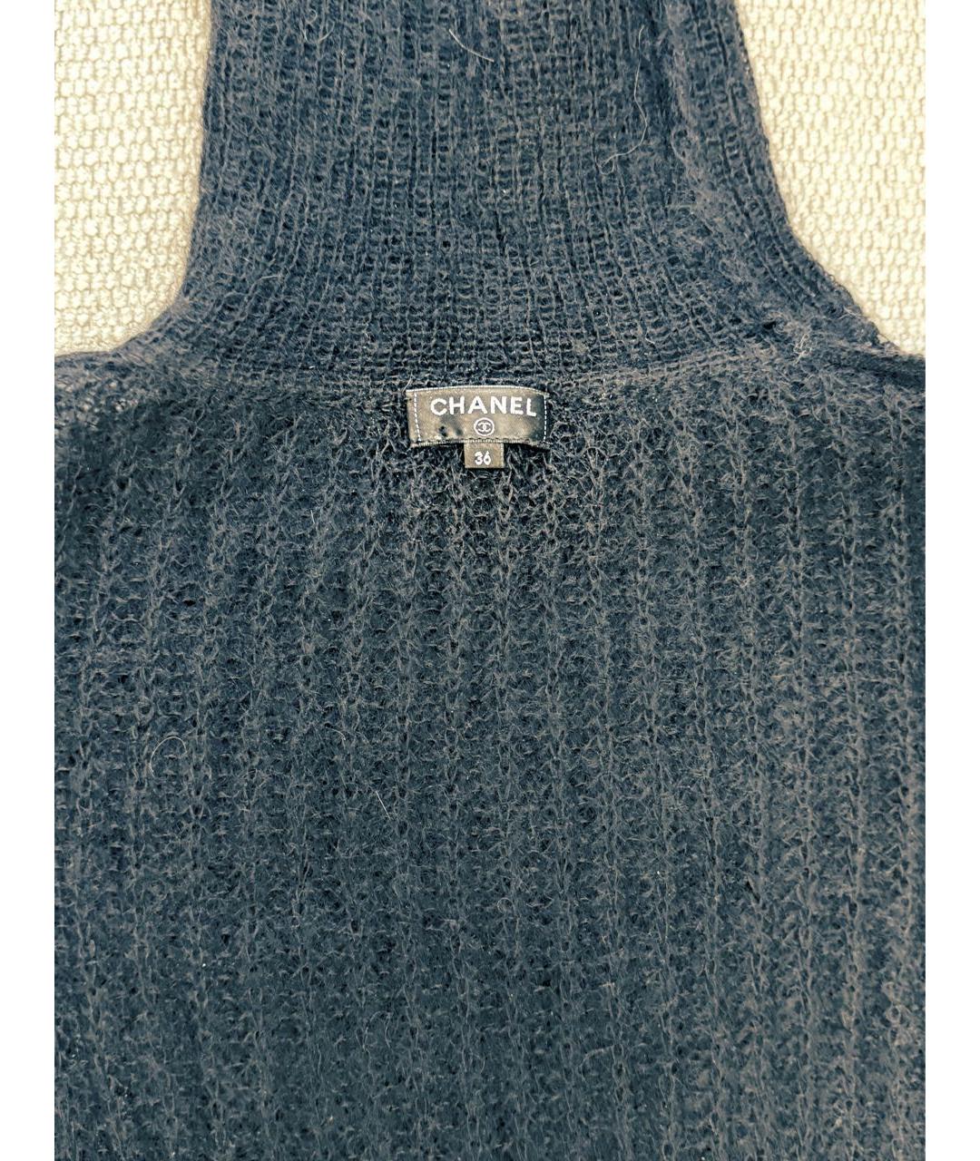 CHANEL Черное шерстяное платье, фото 3