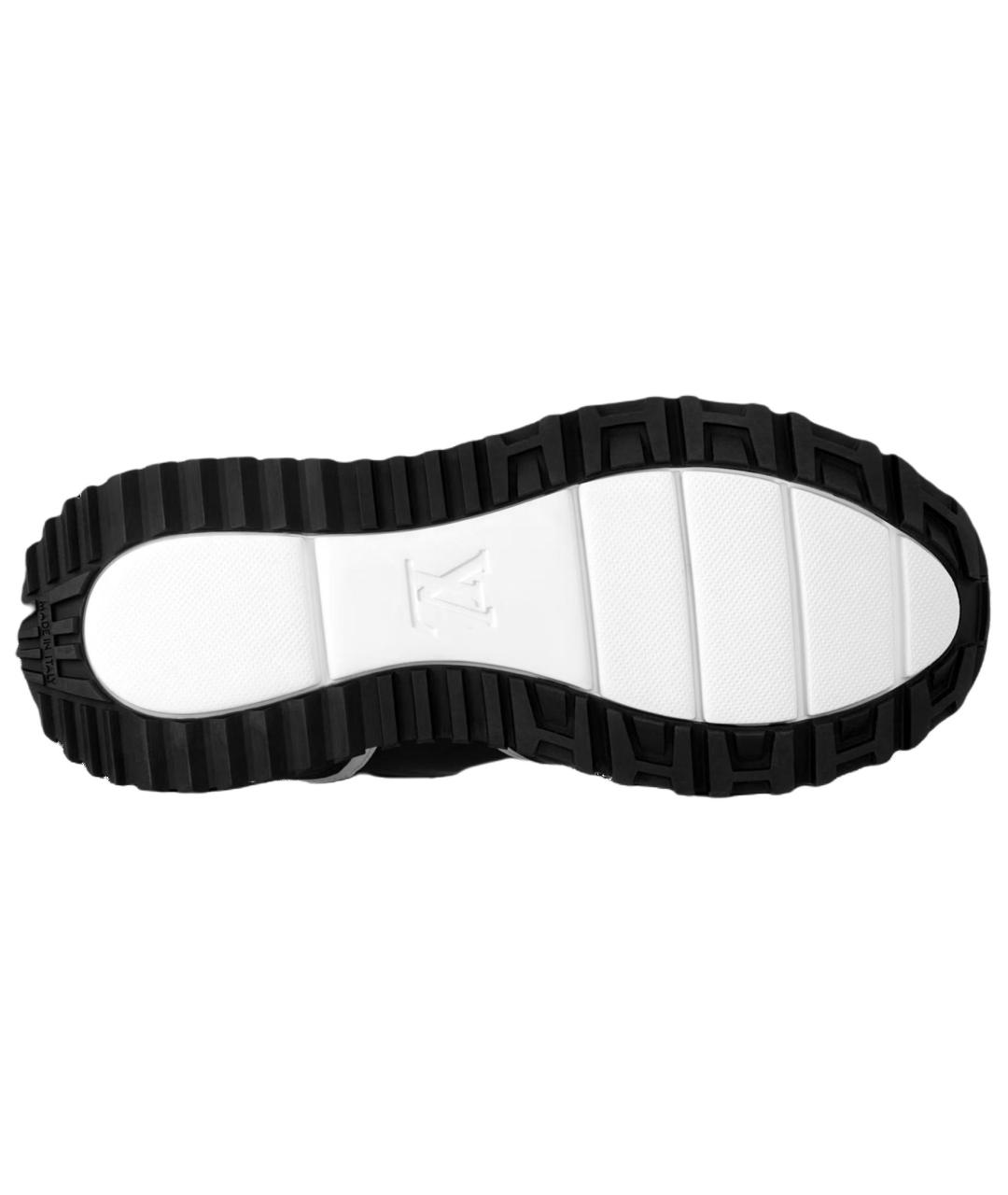 LOUIS VUITTON Черные кожаные низкие кроссовки / кеды, фото 6