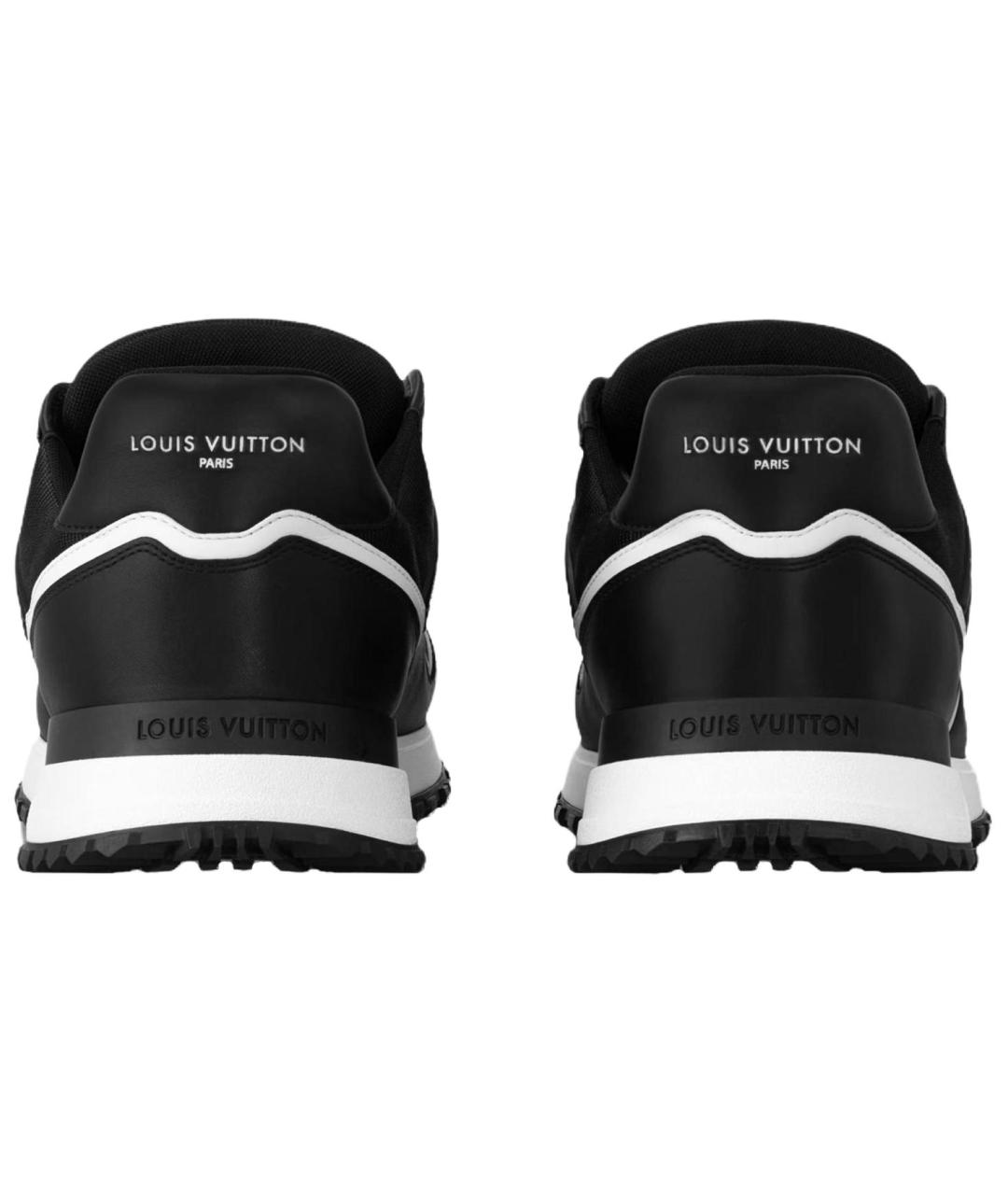 LOUIS VUITTON Черные кожаные низкие кроссовки / кеды, фото 5