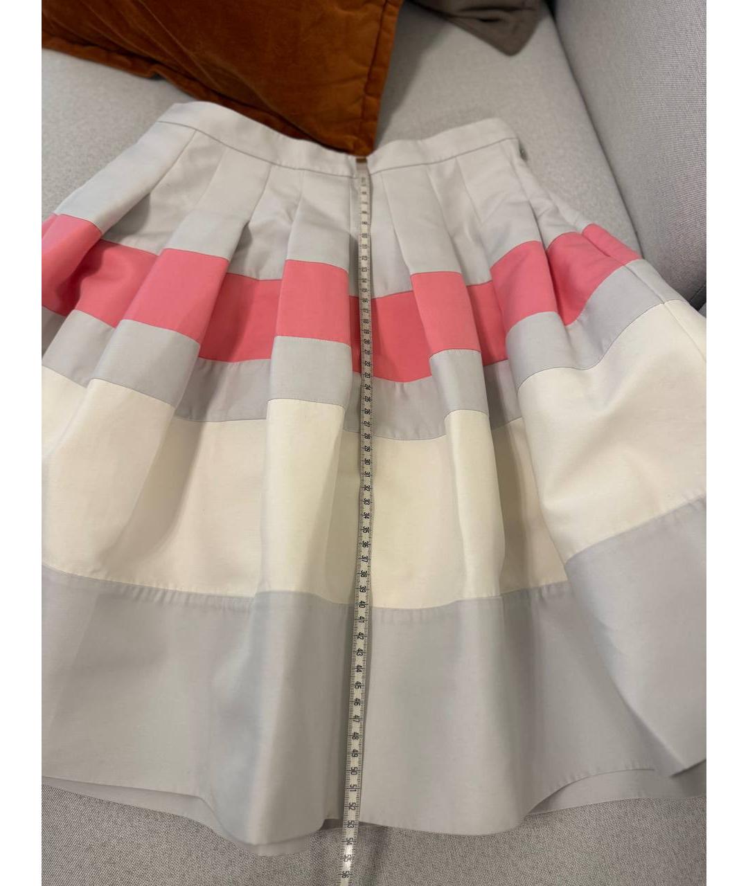 CHRISTIAN DIOR Серая шелковая юбка миди, фото 4
