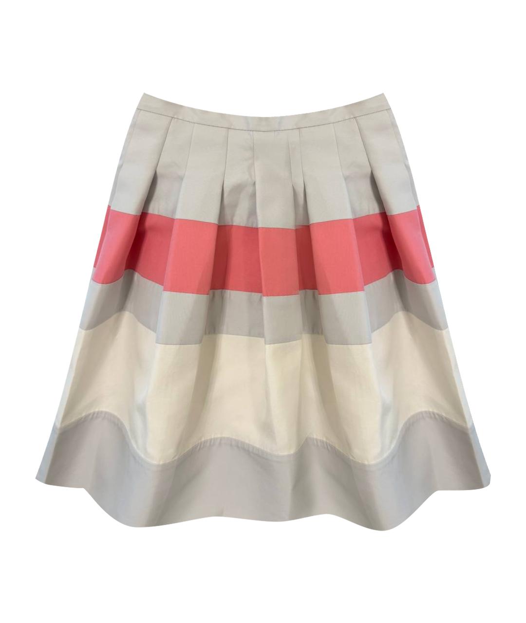 CHRISTIAN DIOR Серая шелковая юбка миди, фото 1