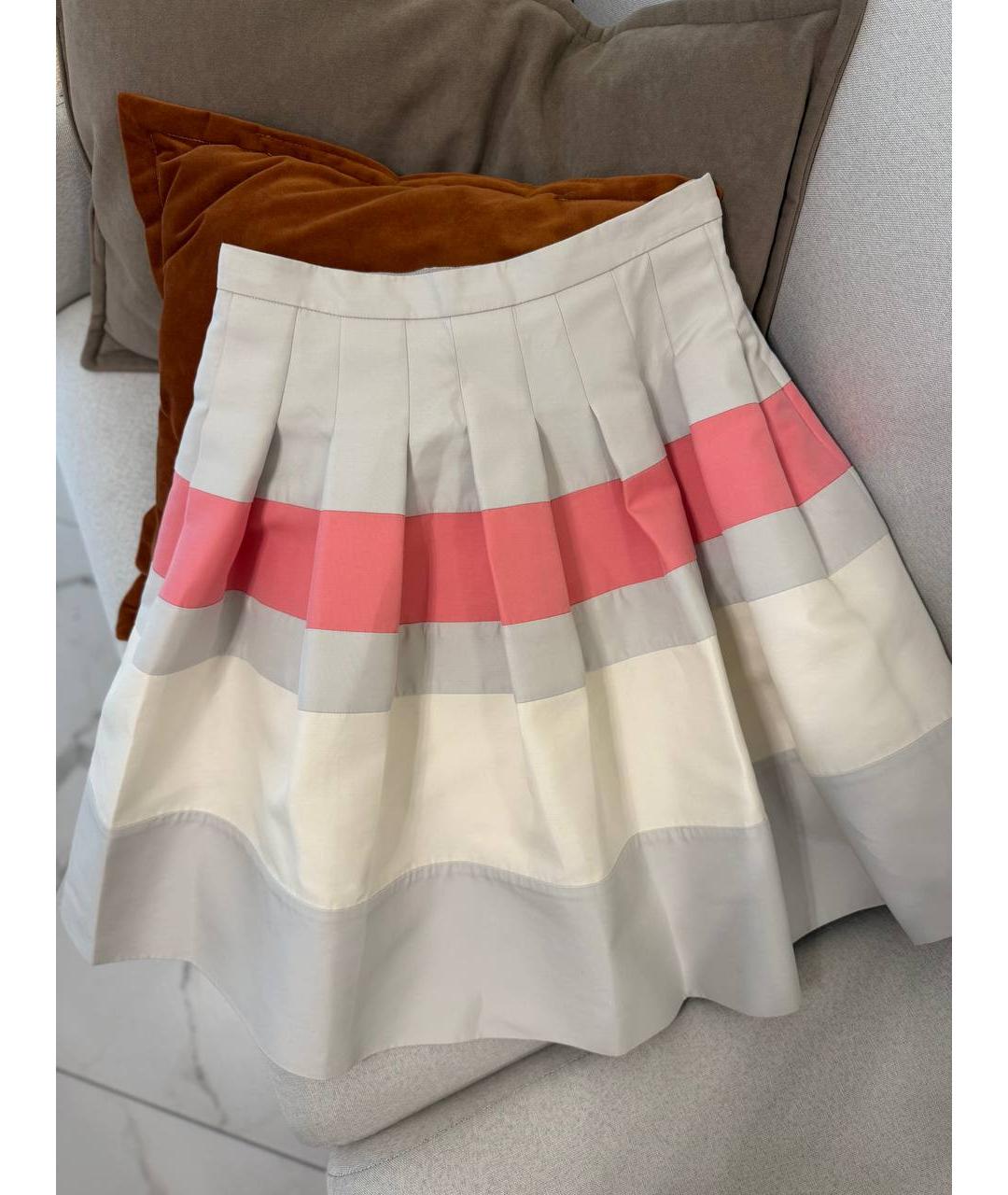 CHRISTIAN DIOR Серая шелковая юбка миди, фото 5