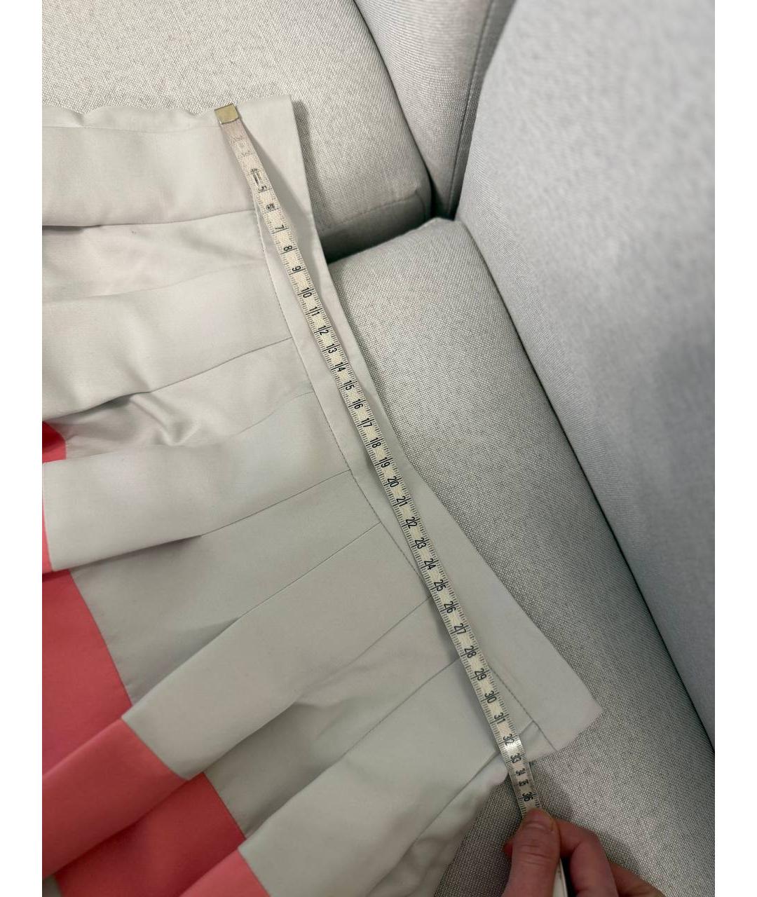 CHRISTIAN DIOR Серая шелковая юбка миди, фото 3