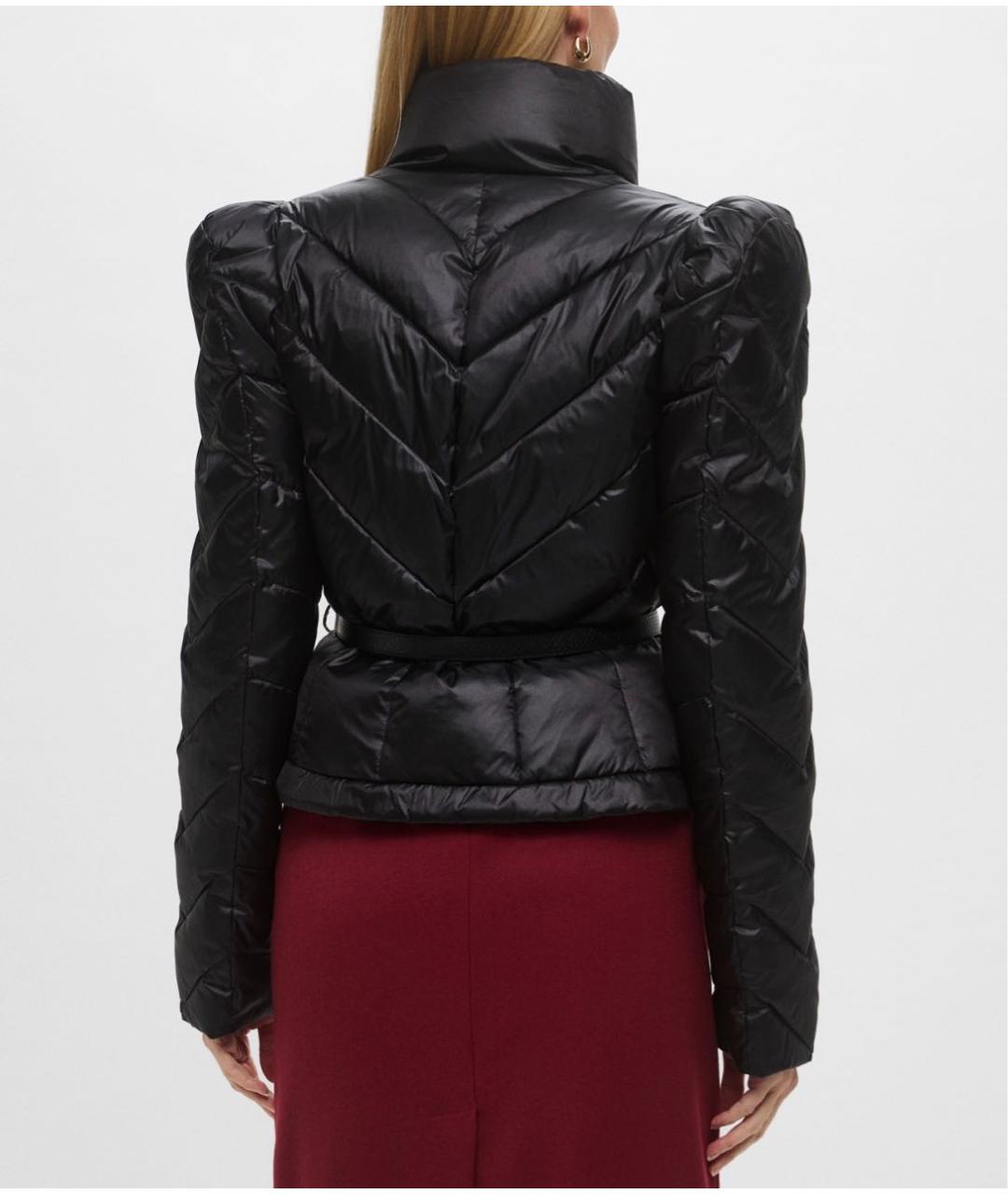 ELISABETTA FRANCHI Черная полиамидовая куртка, фото 6