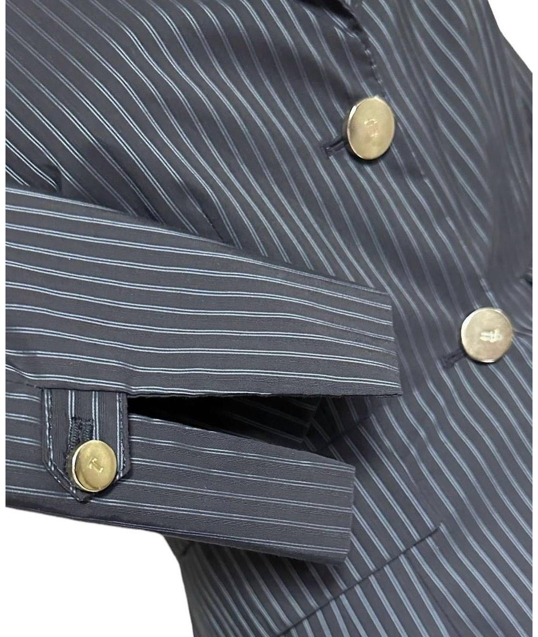 TRUSSARDI Темно-синий хлопковый костюм с юбками, фото 7