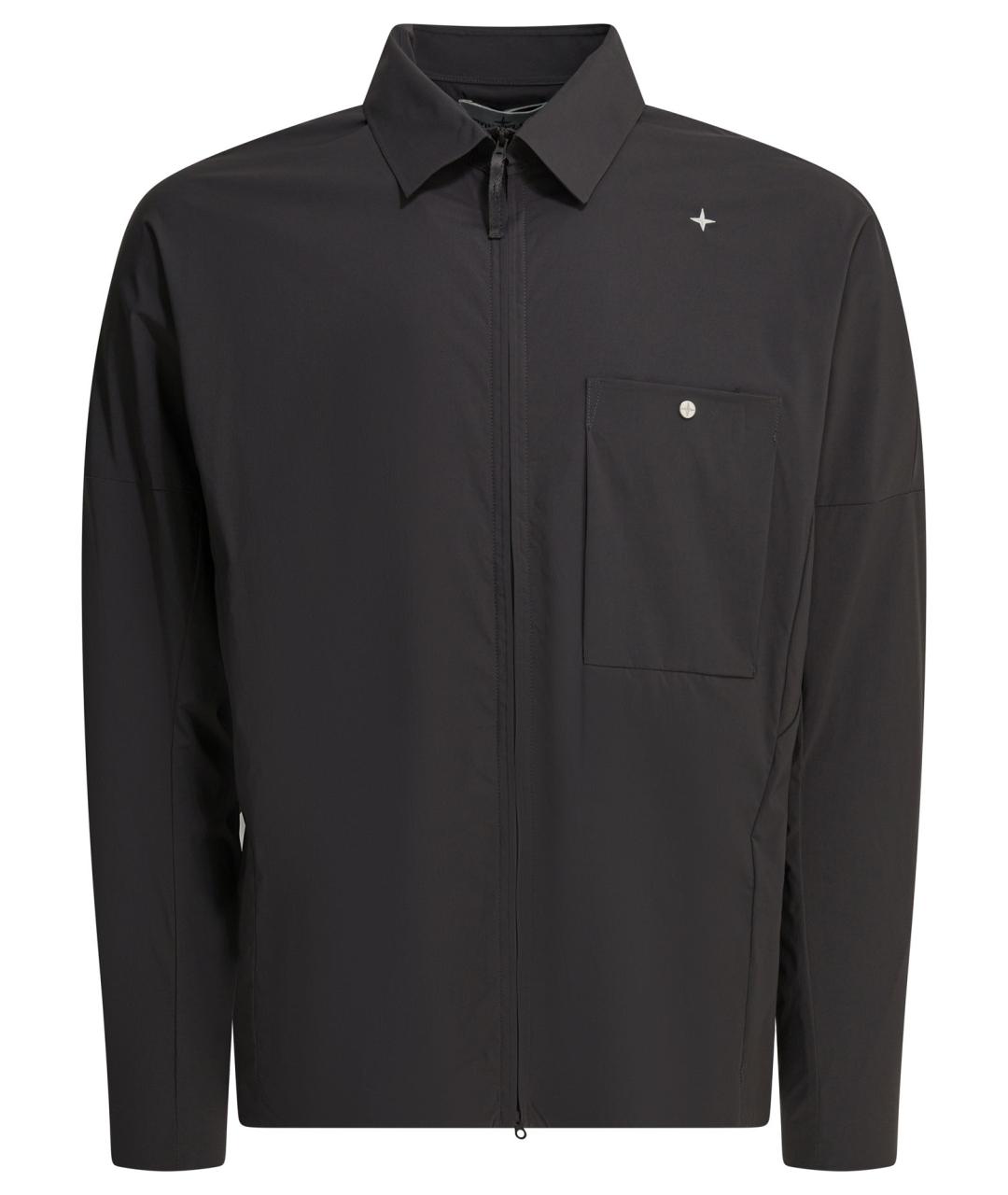 STONE ISLAND Серая полиамидовая куртка, фото 1