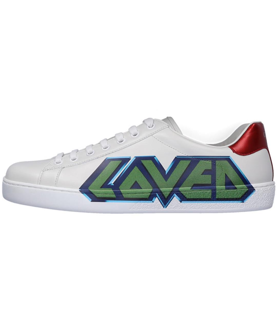 GUCCI Кожаные низкие кроссовки / кеды, фото 2