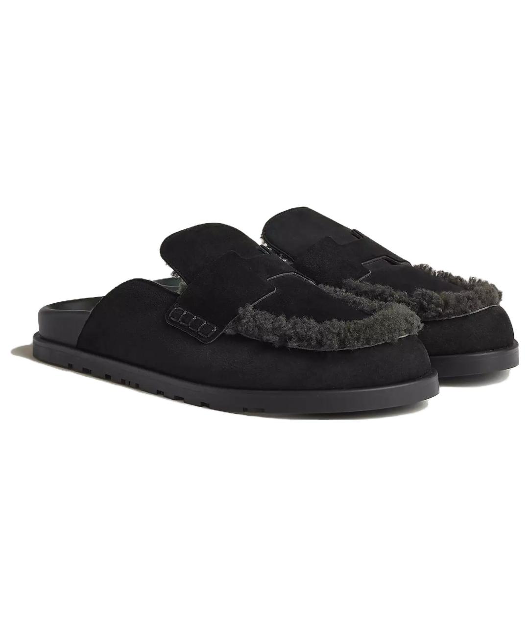 HERMES Черные сандалии, фото 3