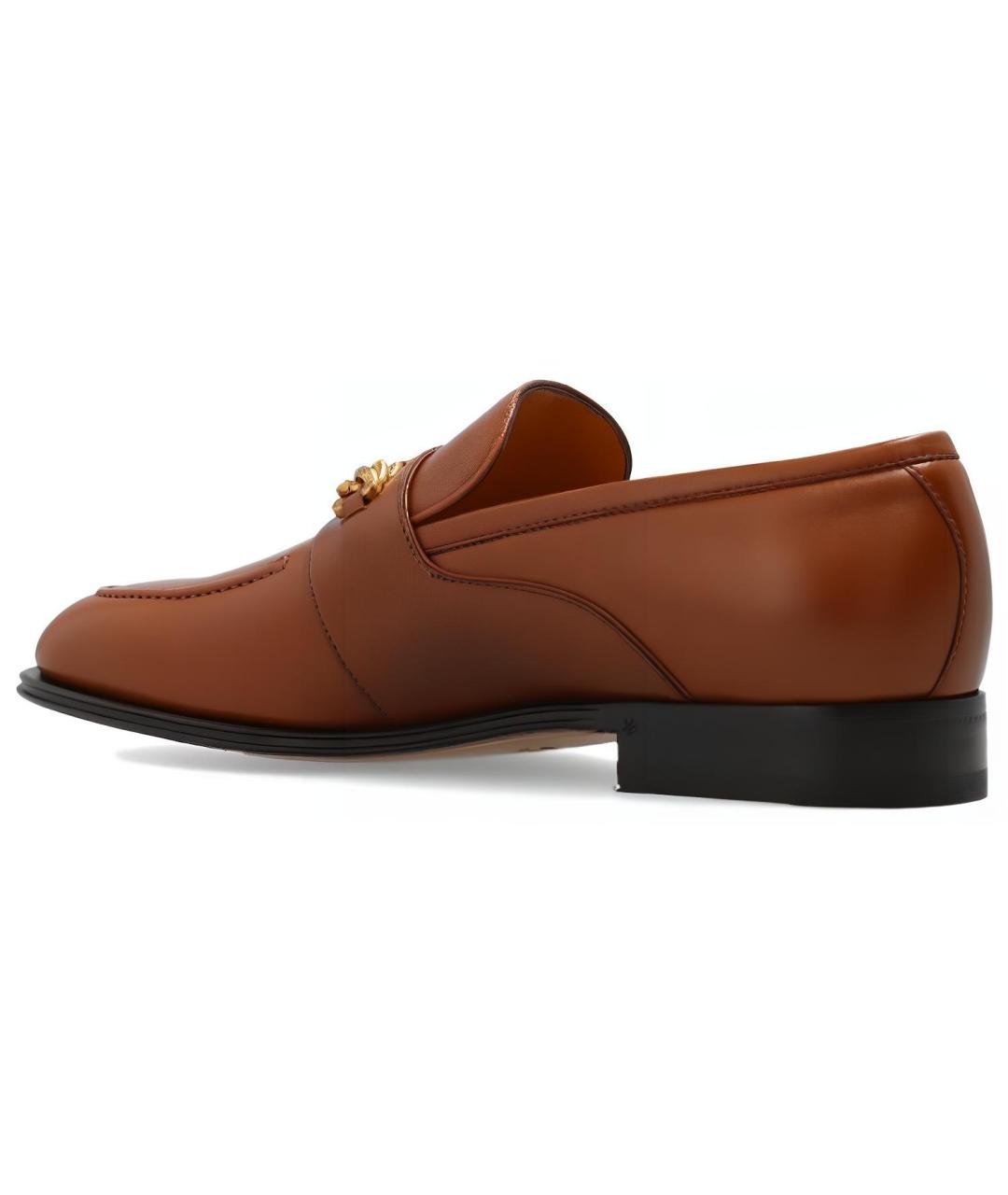 GUCCI Коричневые кожаные лоферы, фото 5