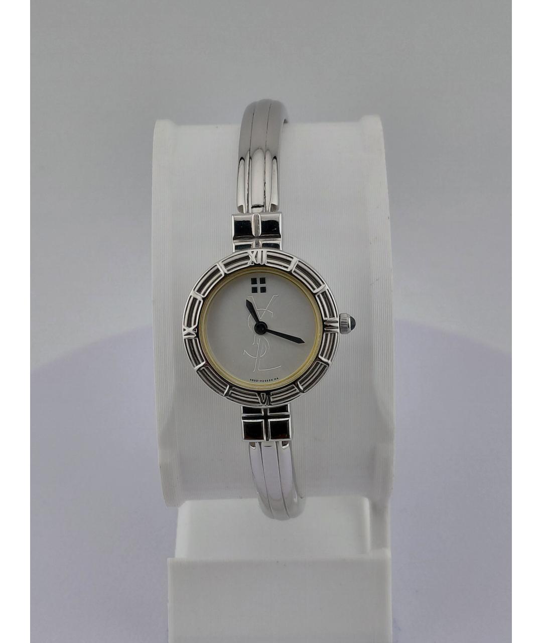 SAINT LAURENT Серебряные металлические часы, фото 7
