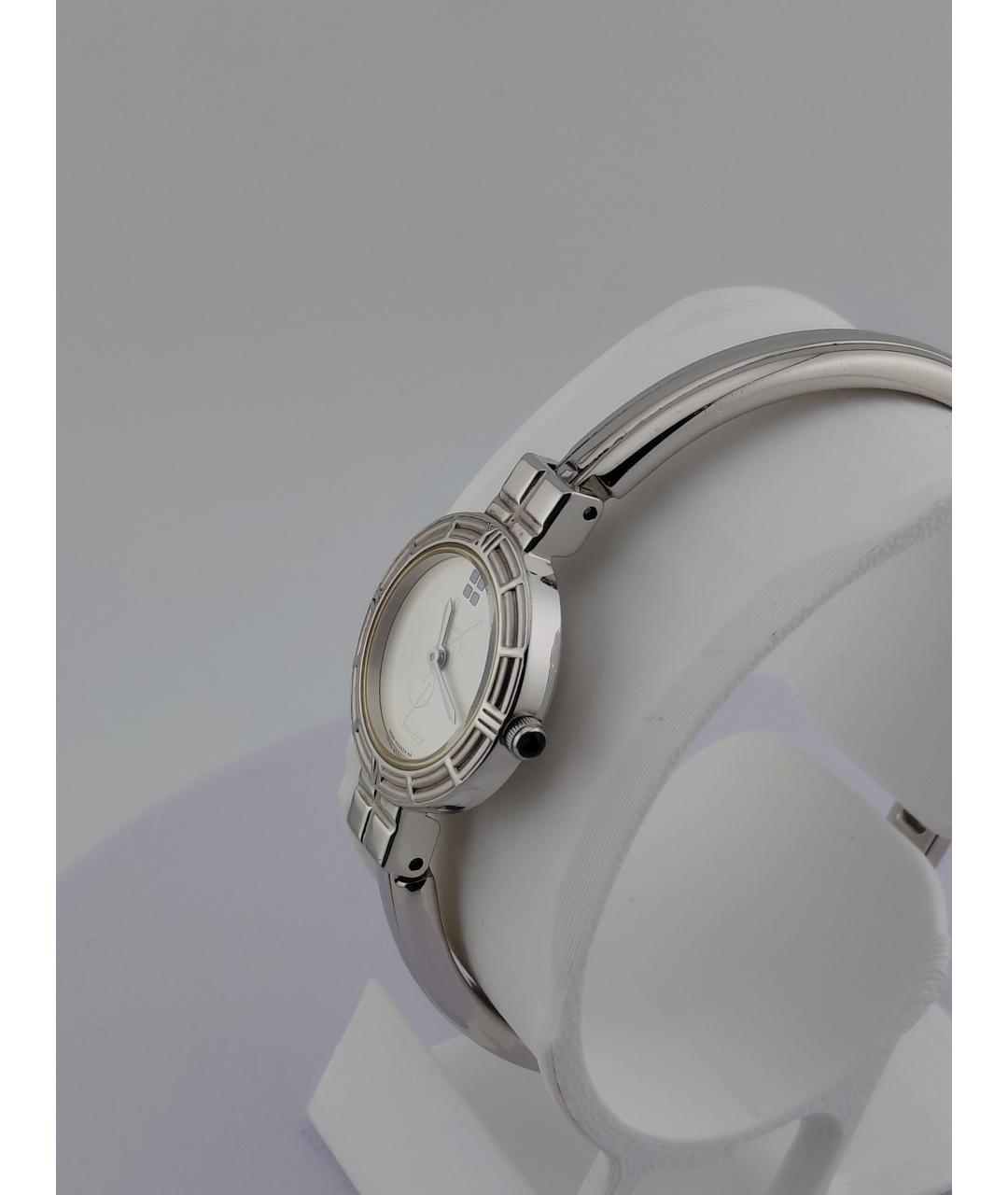 SAINT LAURENT Серебряные металлические часы, фото 2