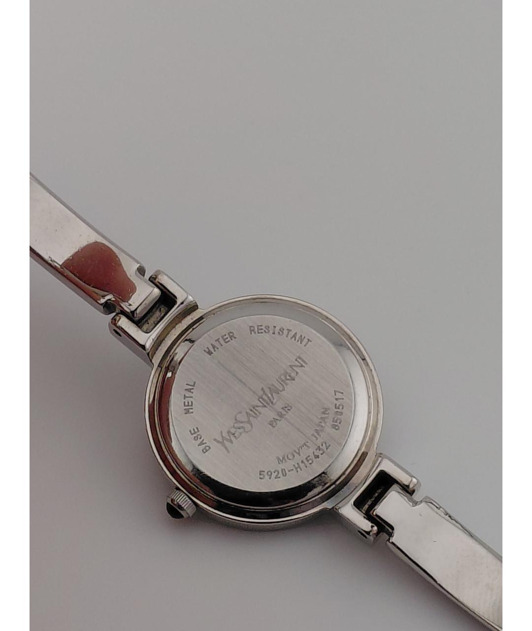 SAINT LAURENT Серебряные металлические часы, фото 5