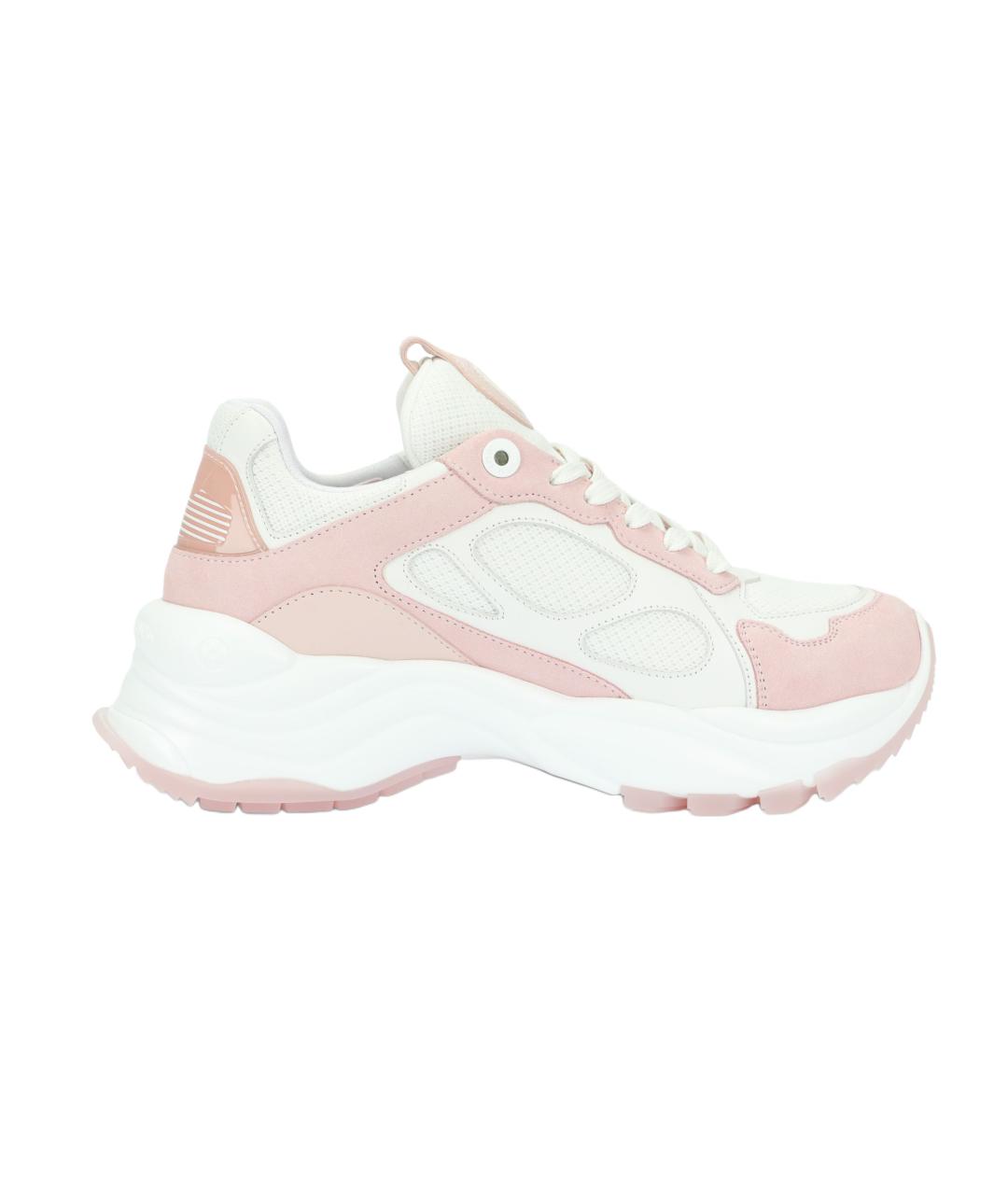 LOUIS VUITTON Розовые кожаные кроссовки, фото 1