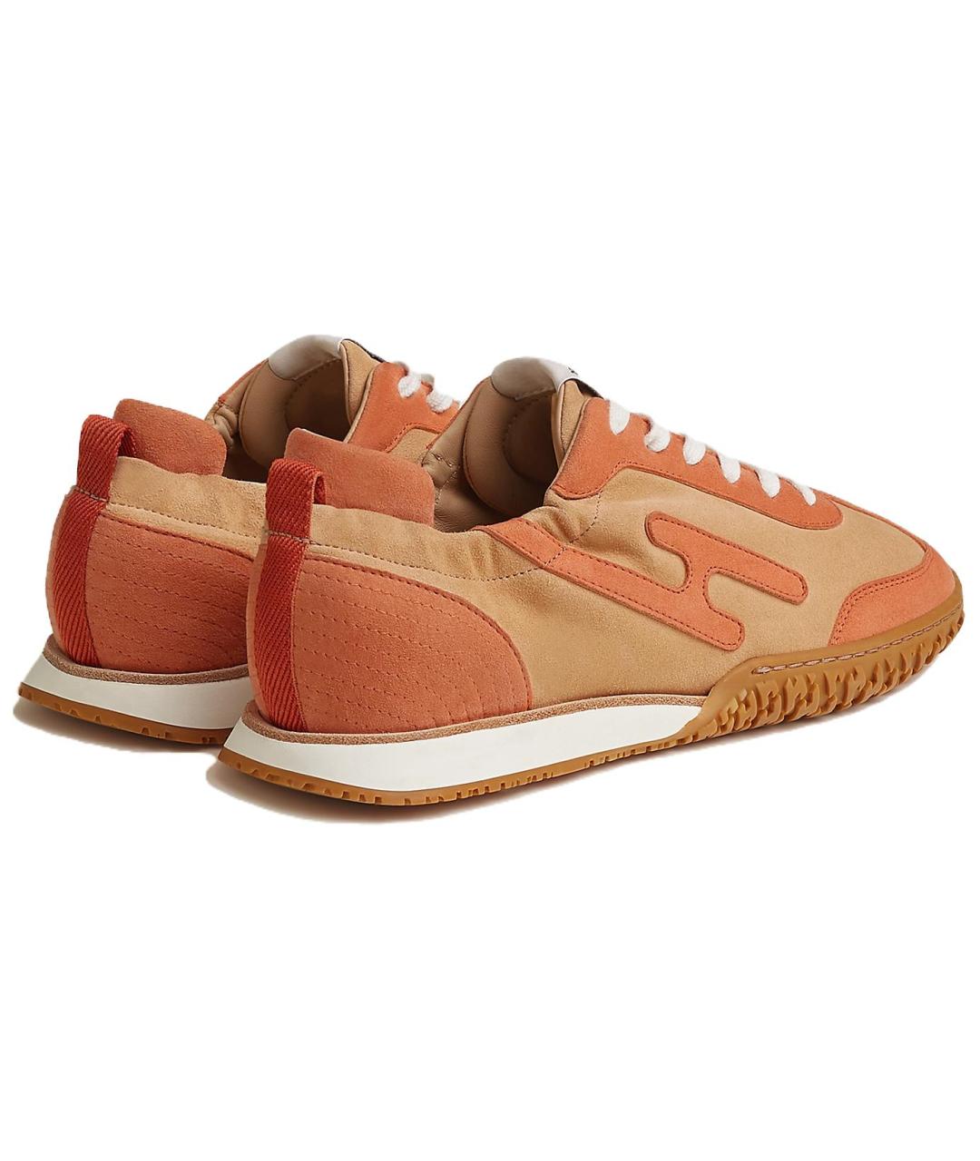 HERMES Оранжевое кроссовки, фото 4