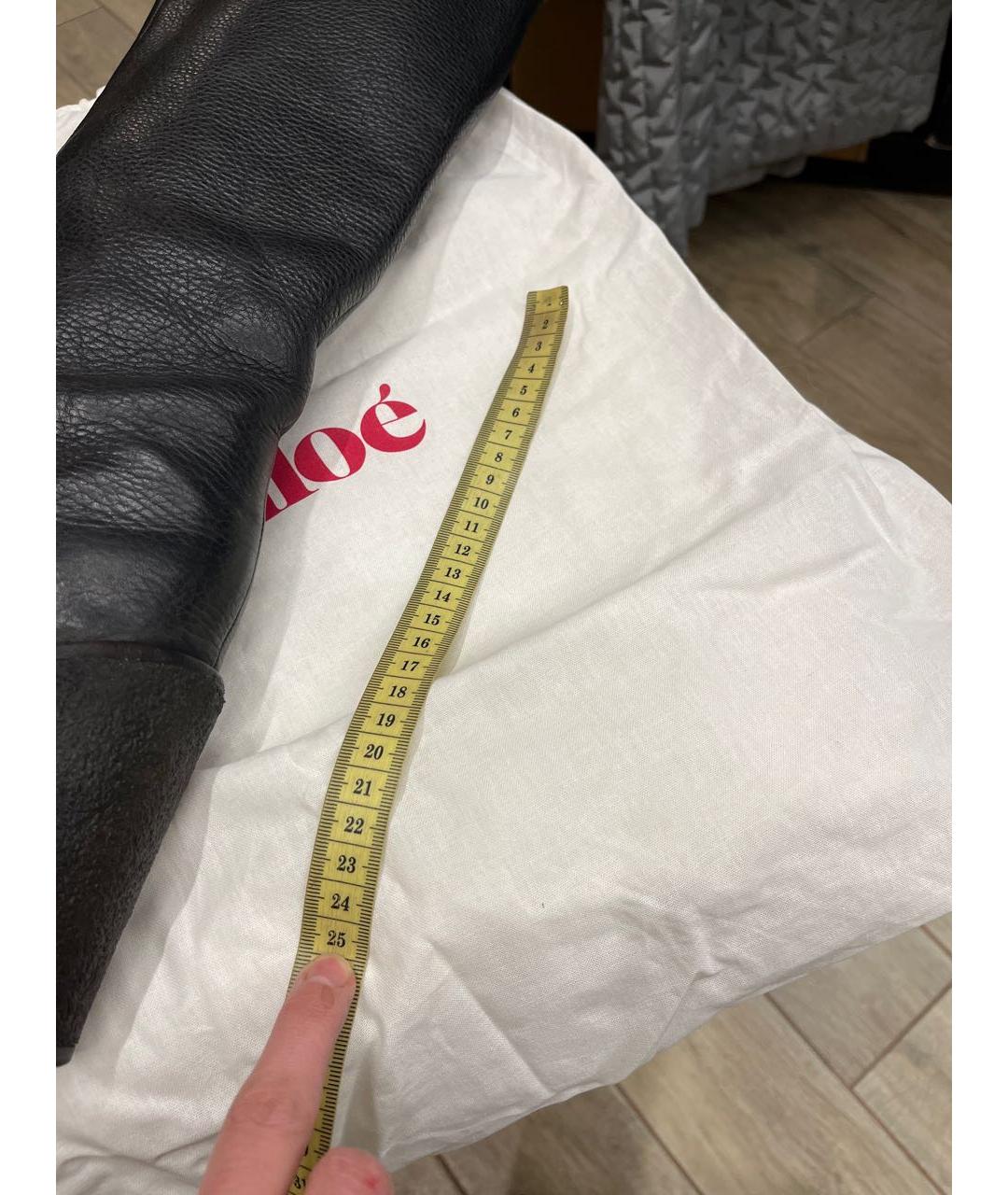 SEE BY CHLOE Черные кожаные сапоги, фото 3