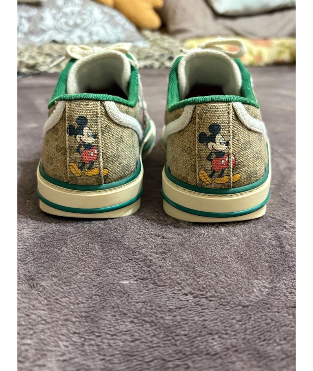 GUCCI Коричневые кеды, фото 4