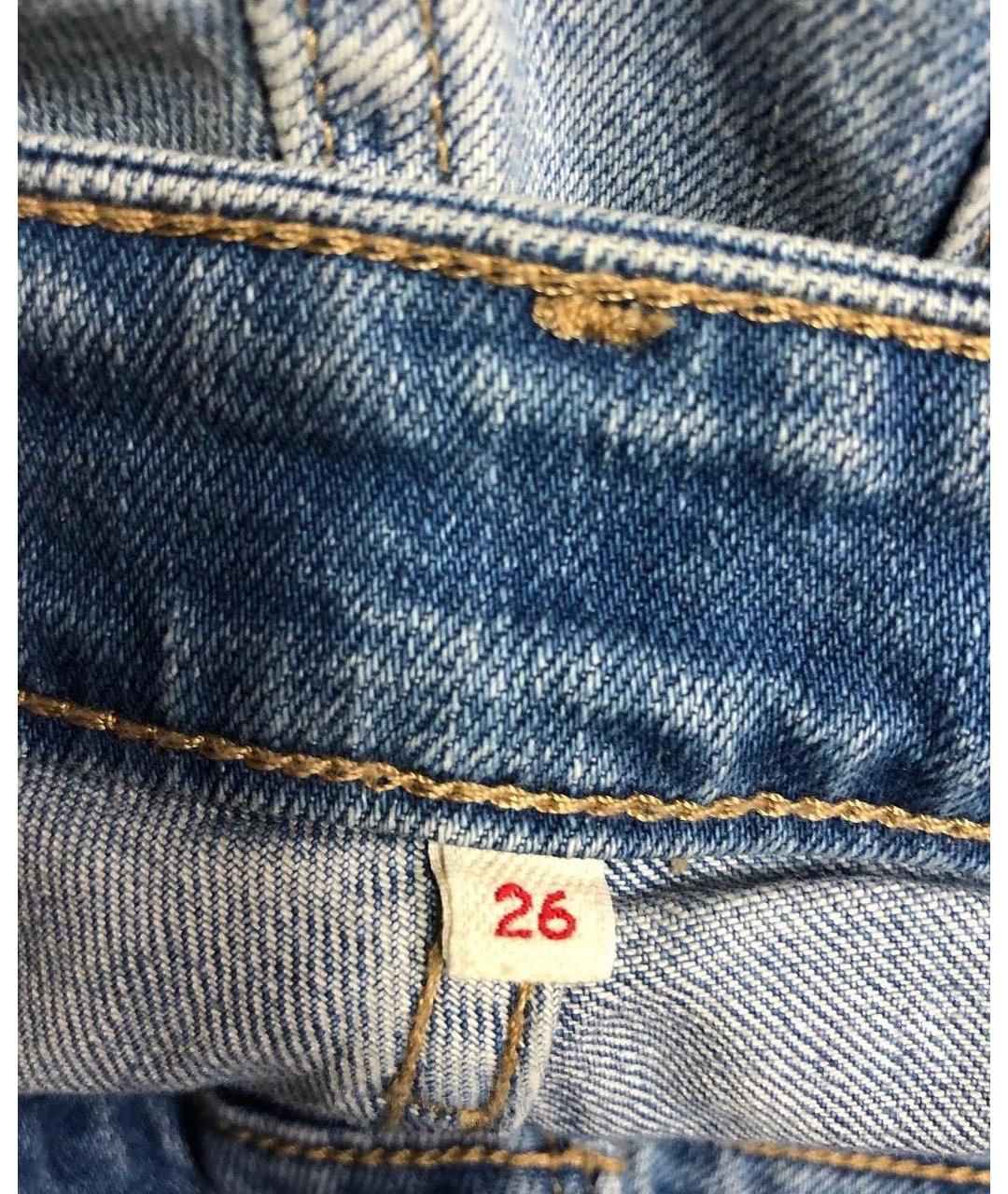 LEVI'S Голубые хлопко-эластановые джинсы слим, фото 7