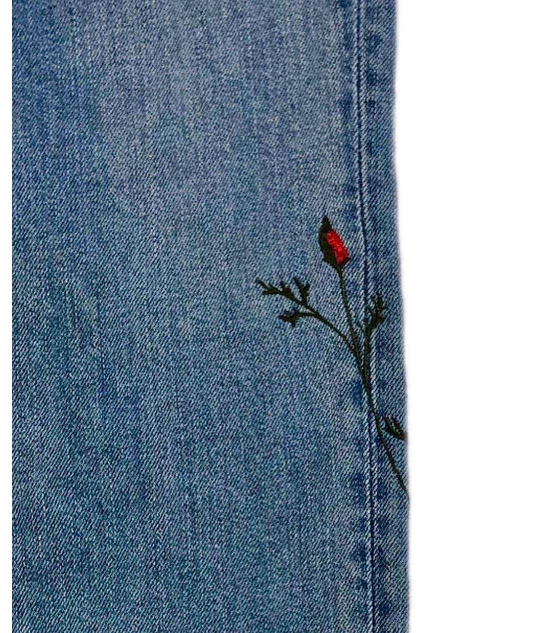 LEVI'S Голубые хлопко-эластановые джинсы слим, фото 5