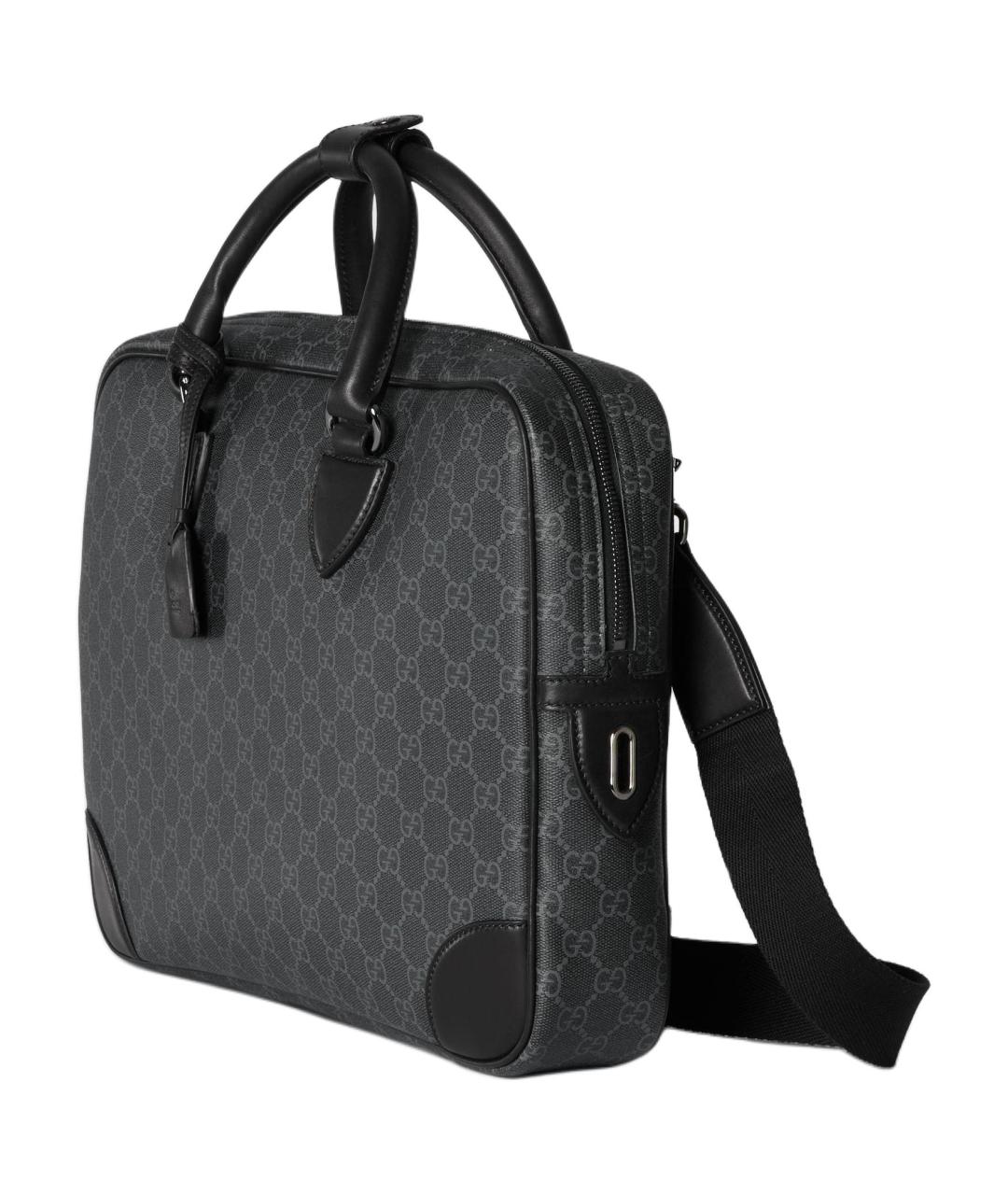 GUCCI Черный портфель, фото 3